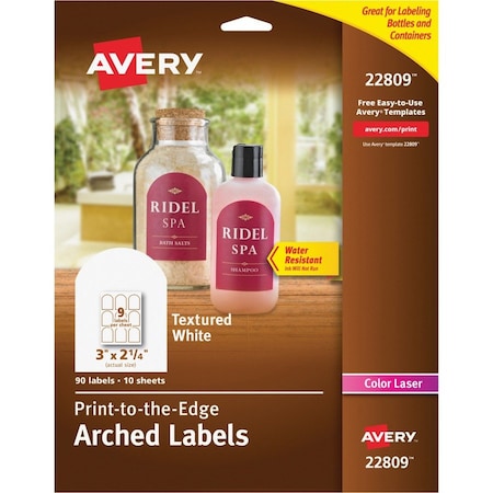 Avery Label, Arched, Textured, We, 90 AVE22809